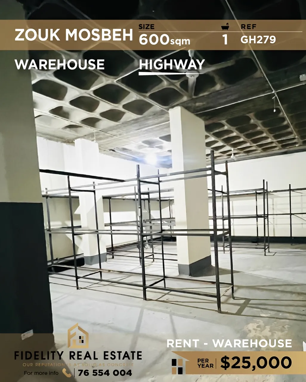 Warehouse for rent in Zouk Mosbeh, Lebanon