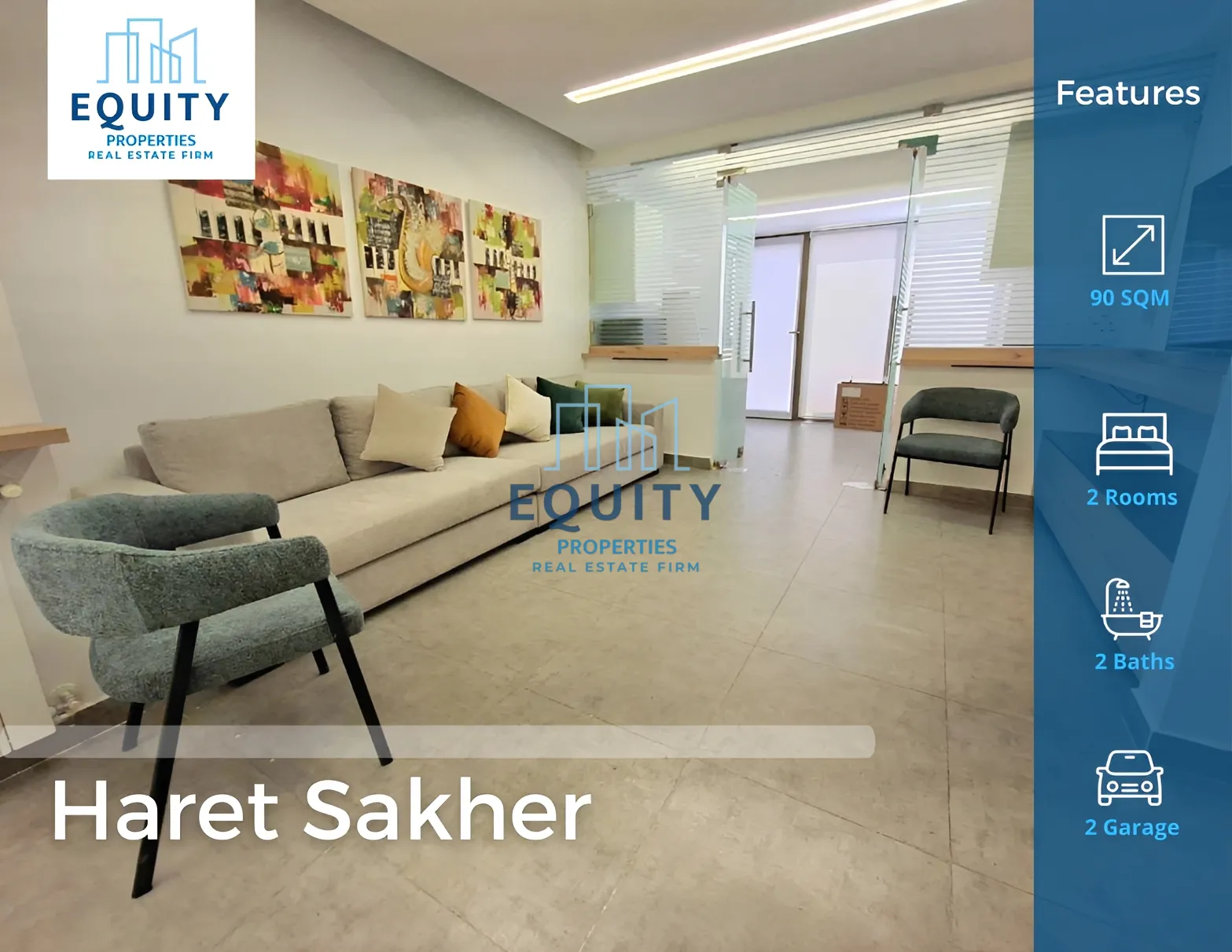 Apartment for rent in Haret Sakher, Lebanon - 2 bed, 2 bath