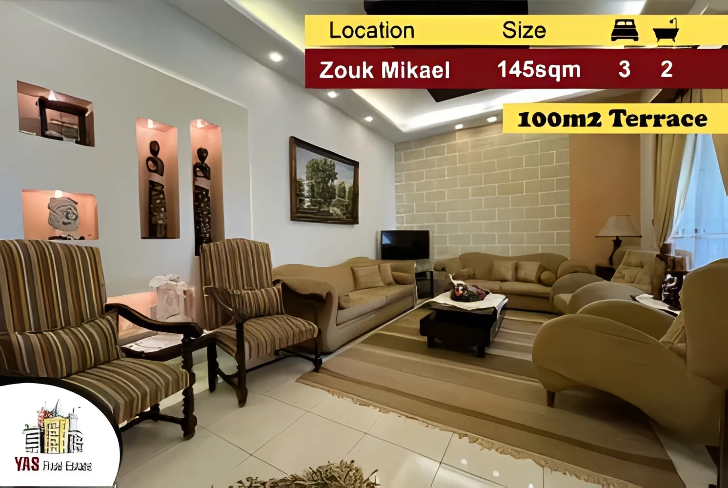 Apartment for Sale in Zouk Mikael