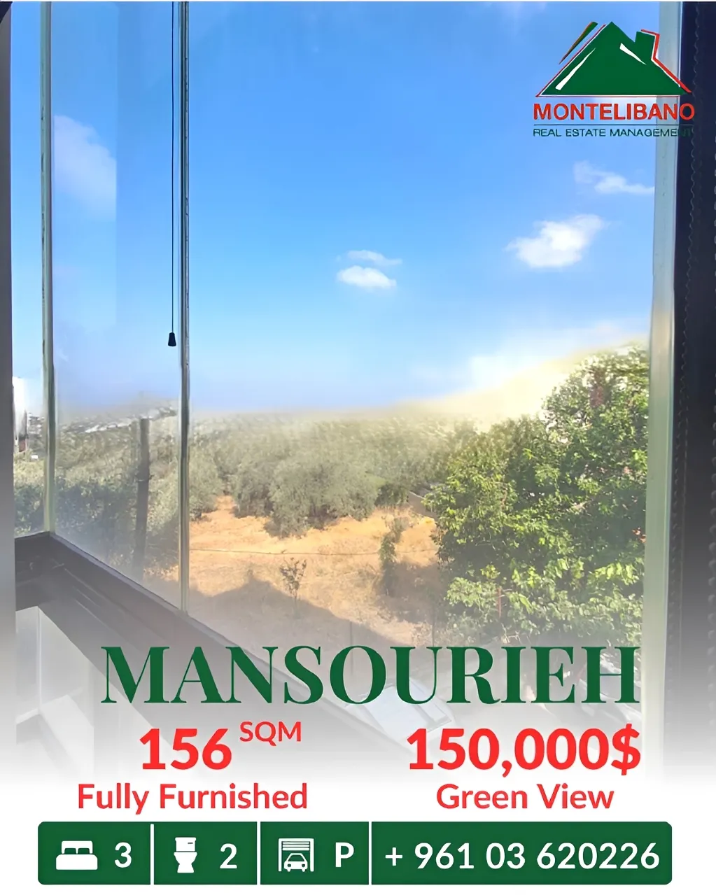 Apartment for sale in Mansourieh, Lebanon