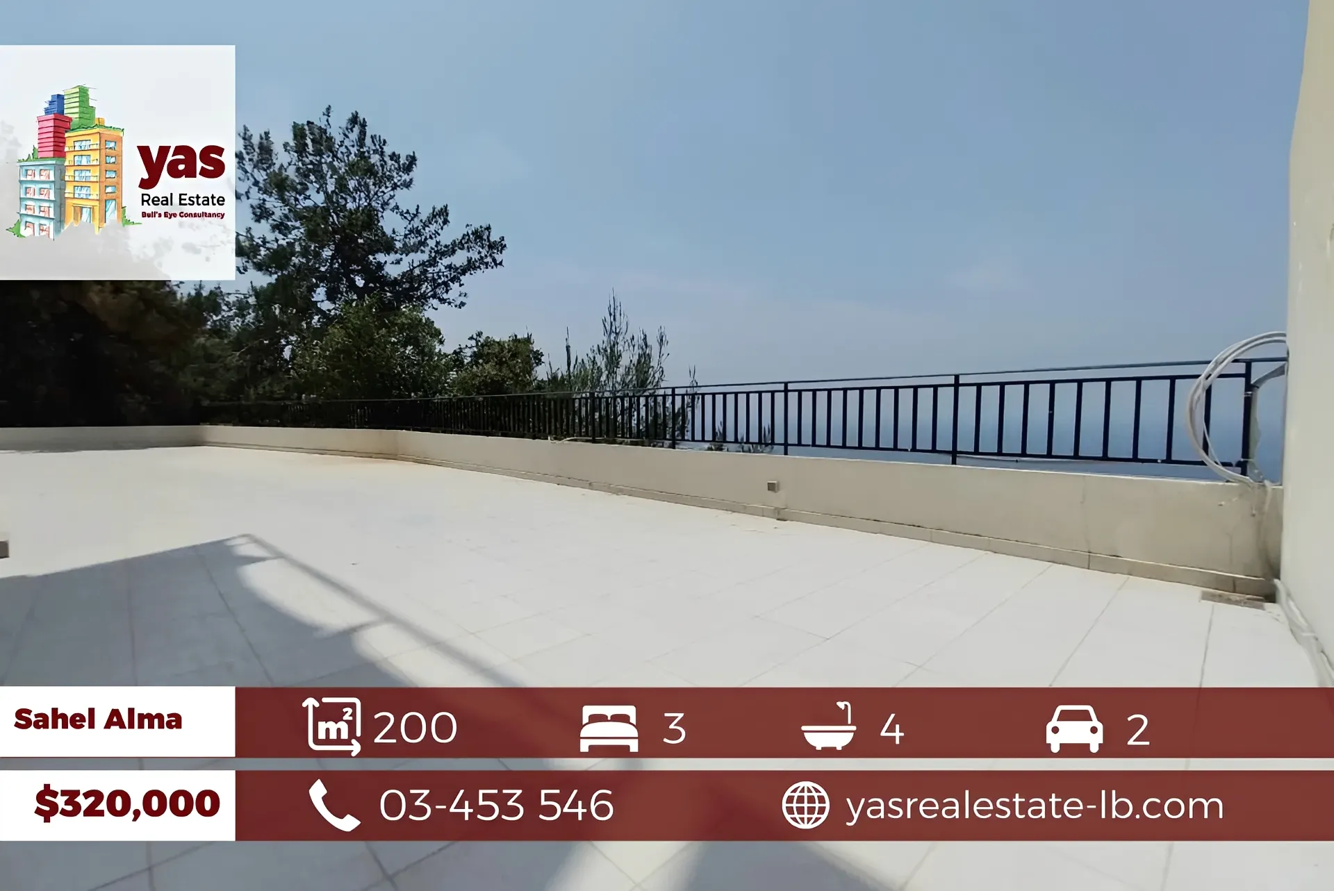 Apartment for Sale in Sahel Alma - 3 bed, 4 bath
