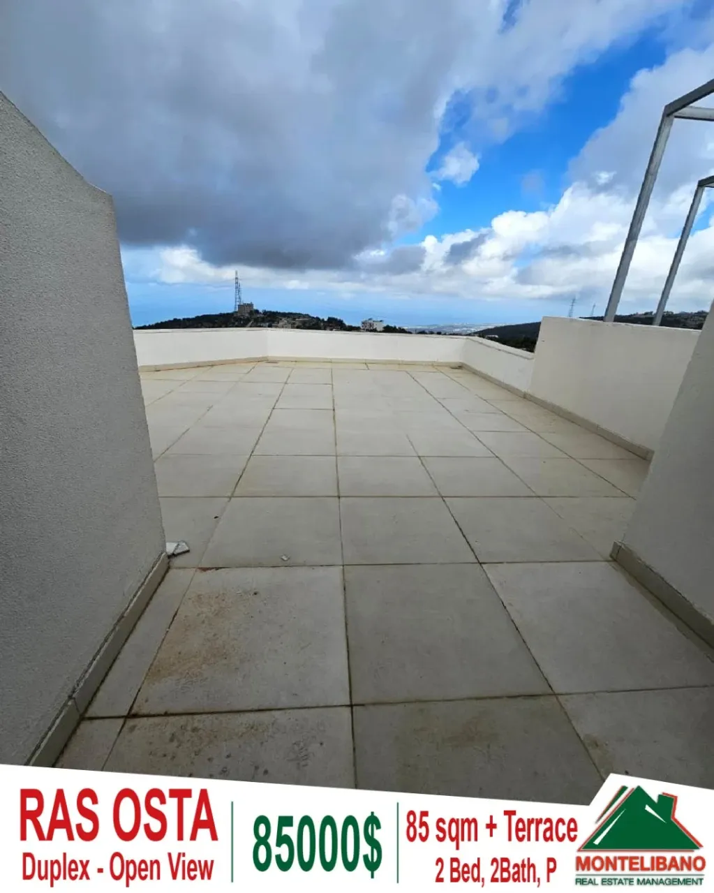 Duplex for sale in Ras Osta, Lebanon - 2 bed, 2 bath