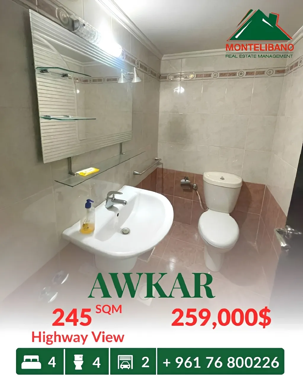 Apartment for sale in Beit Aaoukar, Lebanon