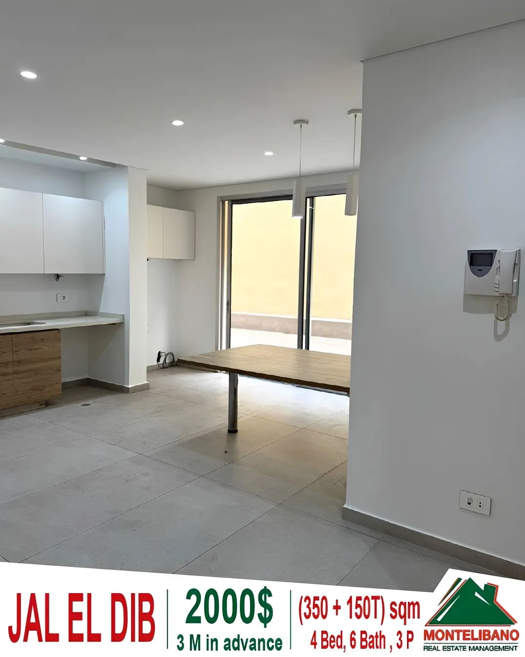Apartment for rent in Jal El Dib, Lebanon