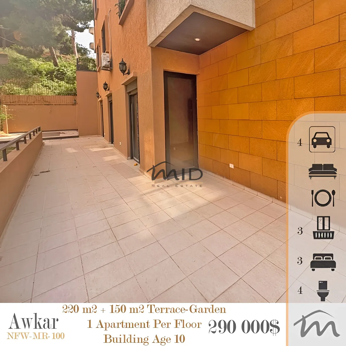 Apartment for sale in Beit aaoukar, lebanon