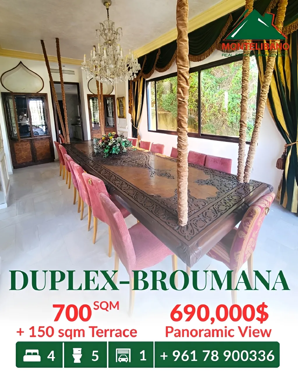 Villa for sale in Broummana, Lebanon