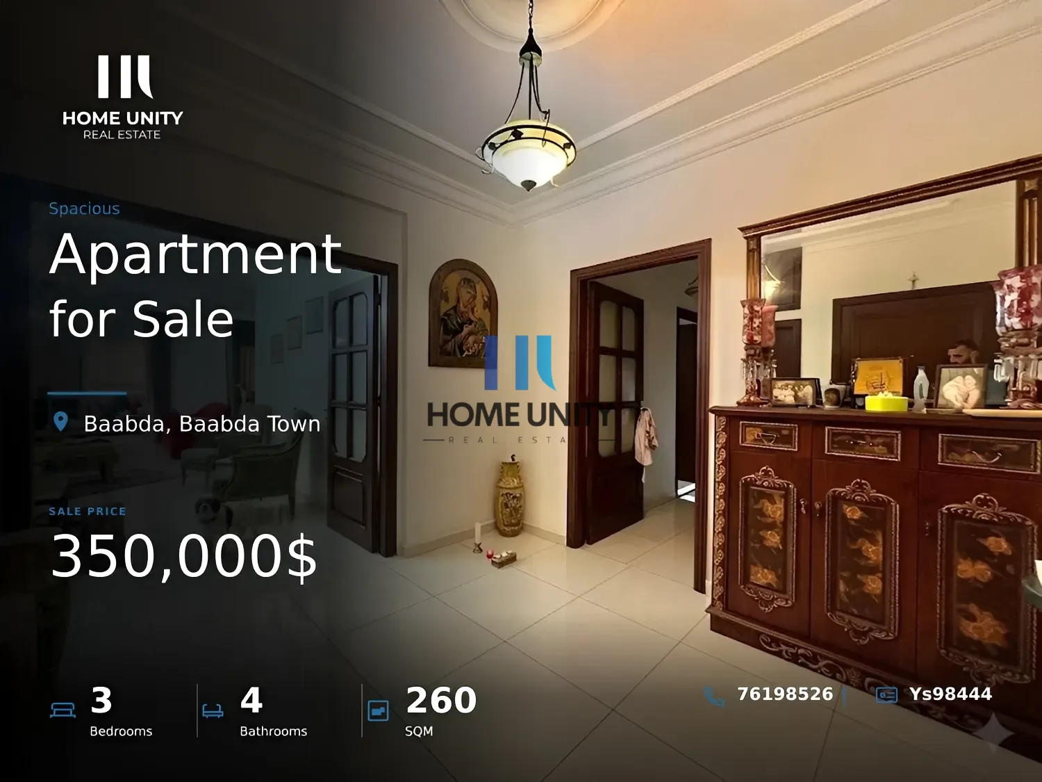 Apartment for Sale in Baabda