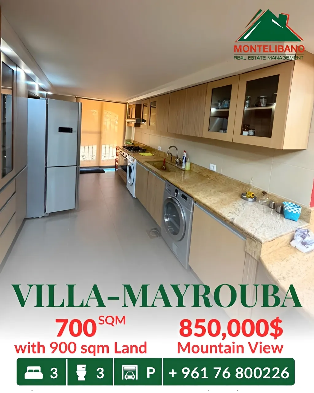 Villa for sale in Mayrouba, Lebanon