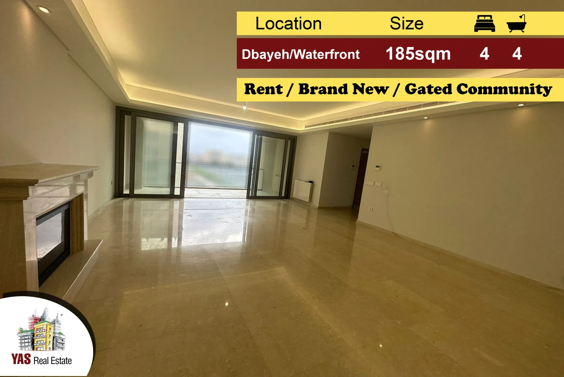 Apartment for Rent in Dbayeh - 4 bed, 4 bath