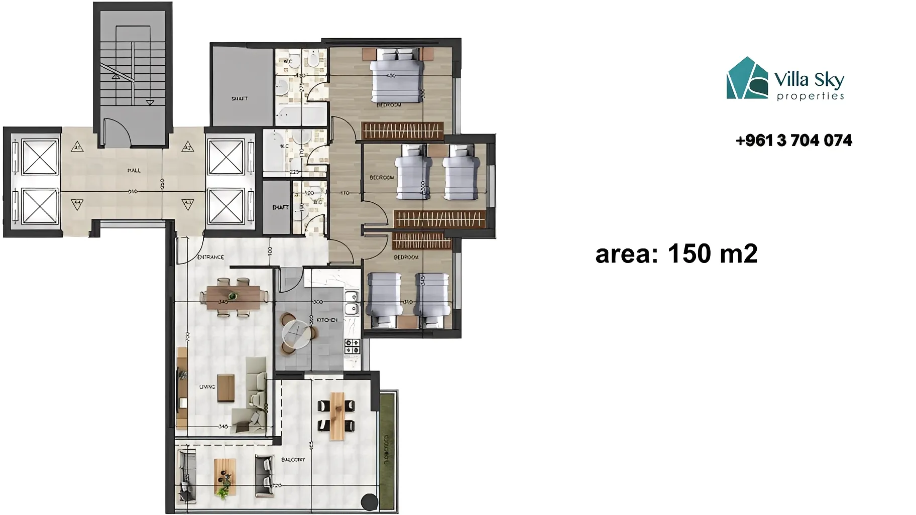 Apartment for Sale in Bsalim, Lebanon