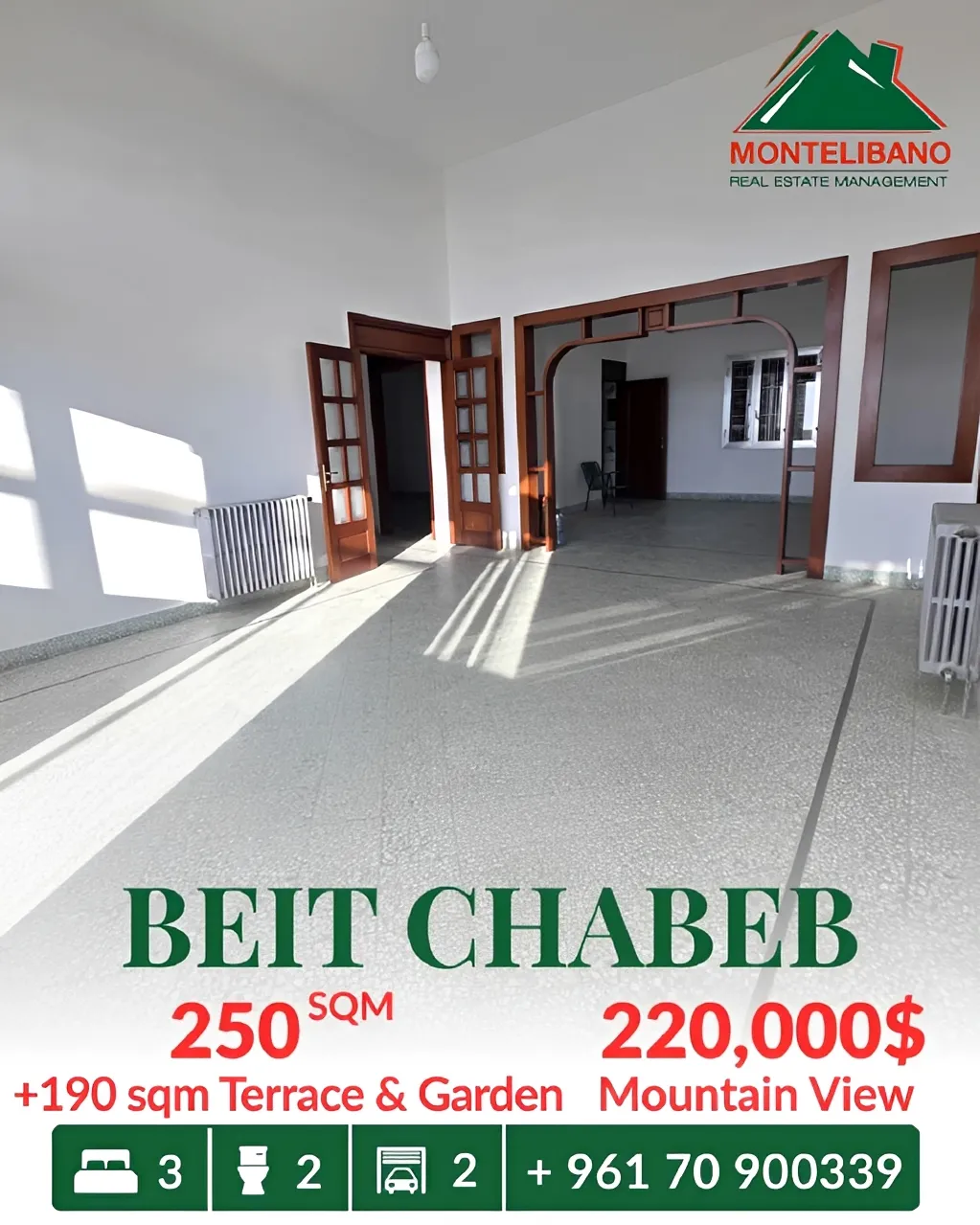 Apartment for sale in Beit Chabeb, Lebanon