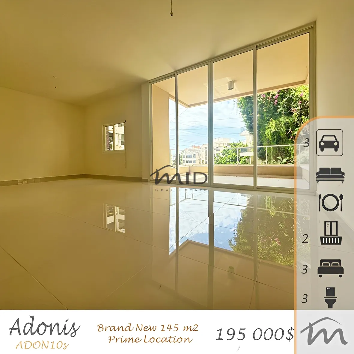 Apartment for sale in Adonis, lebanon - 3 bed, 3.0 bath