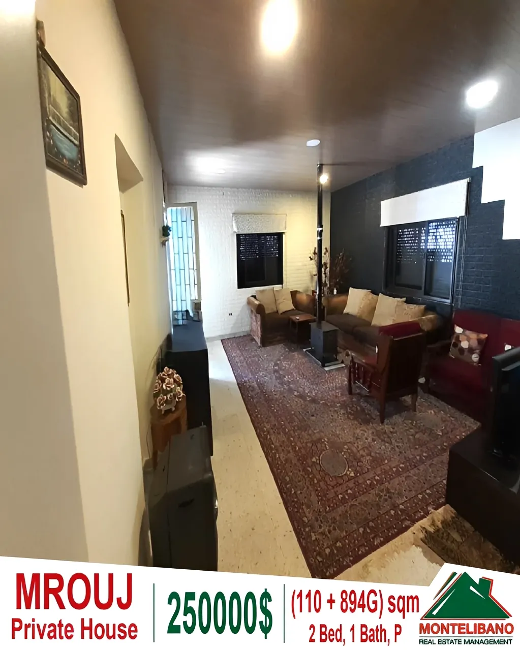 Apartment for Sale in Mrouj, Lebanon - 2 bed, 1 bath