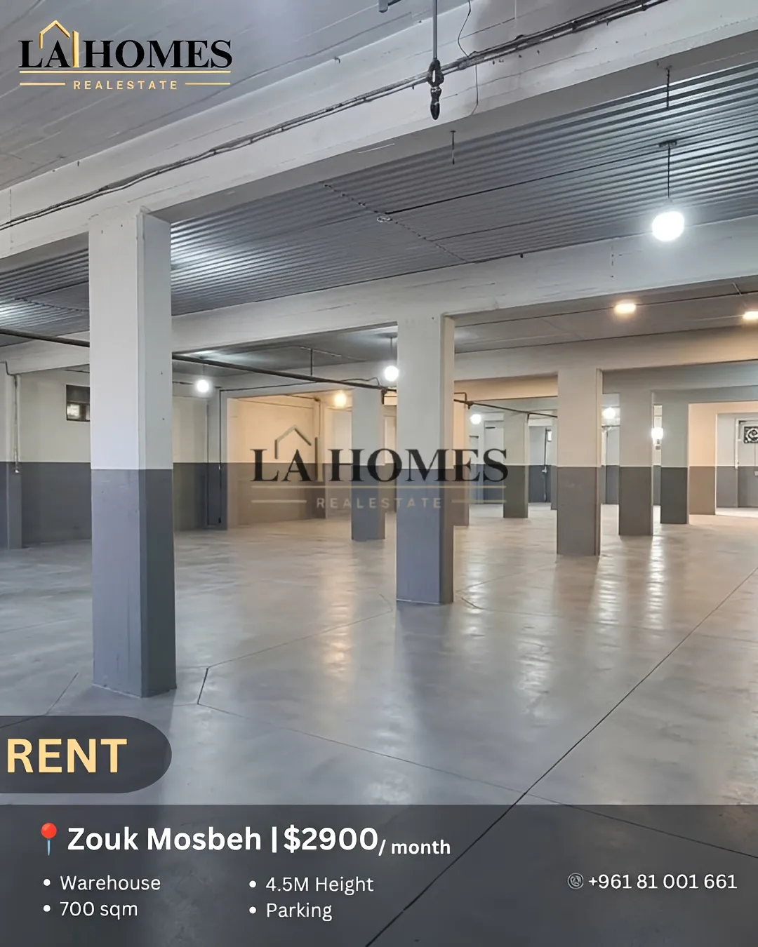 Warehouse for rent in Zouk Mosbeh