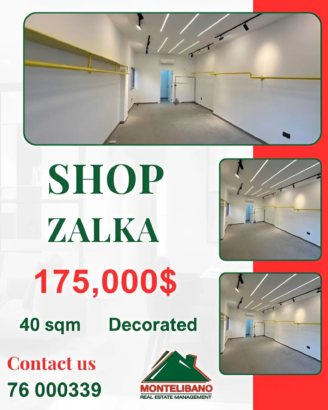 Shop for sale in Zalqa, Lebanon