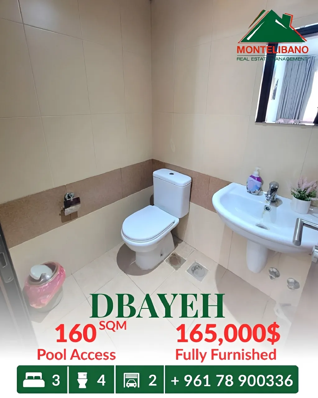 Apartment for sale in Dbayeh