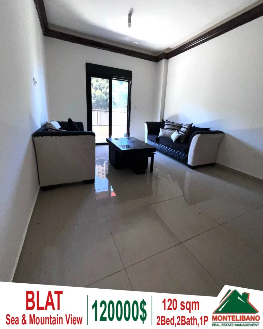 Apartment for sale in Blat, Lebanon - 2 bed, 2 bath