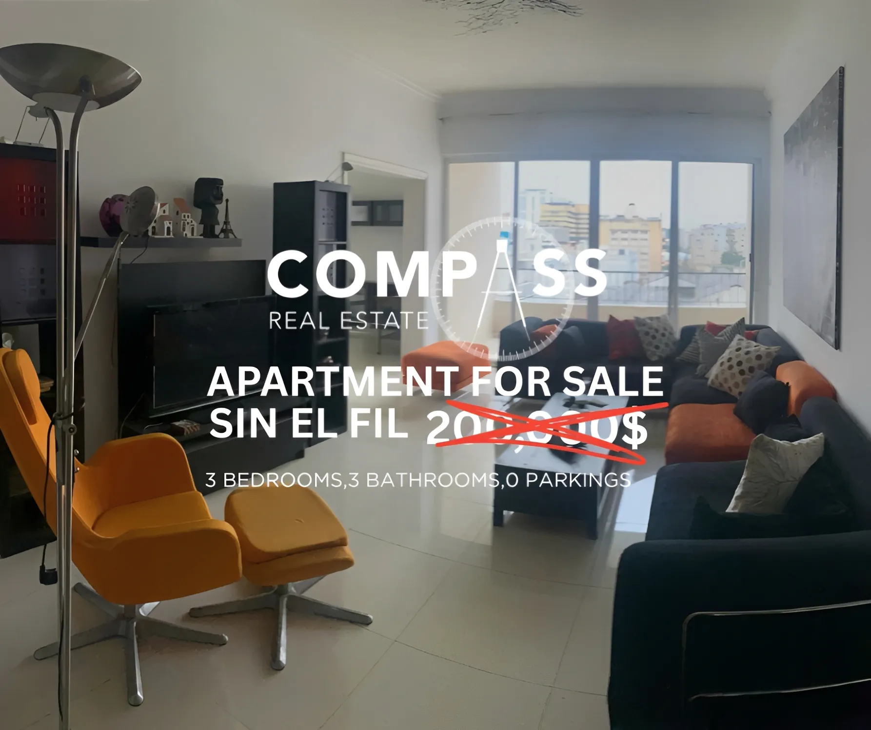 Apartment for Sale in Sin El Fil, Lebanon - 3 bed, 3 bath