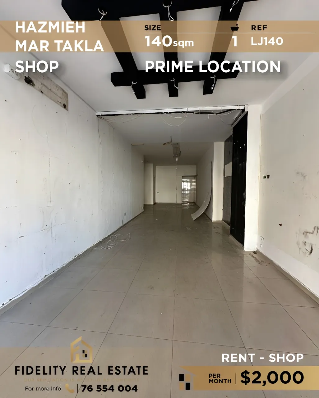 Shop for rent in Mar Takla, Hazmieh