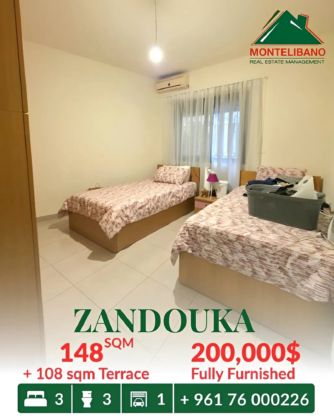 Apartment for sale in Zandouqah