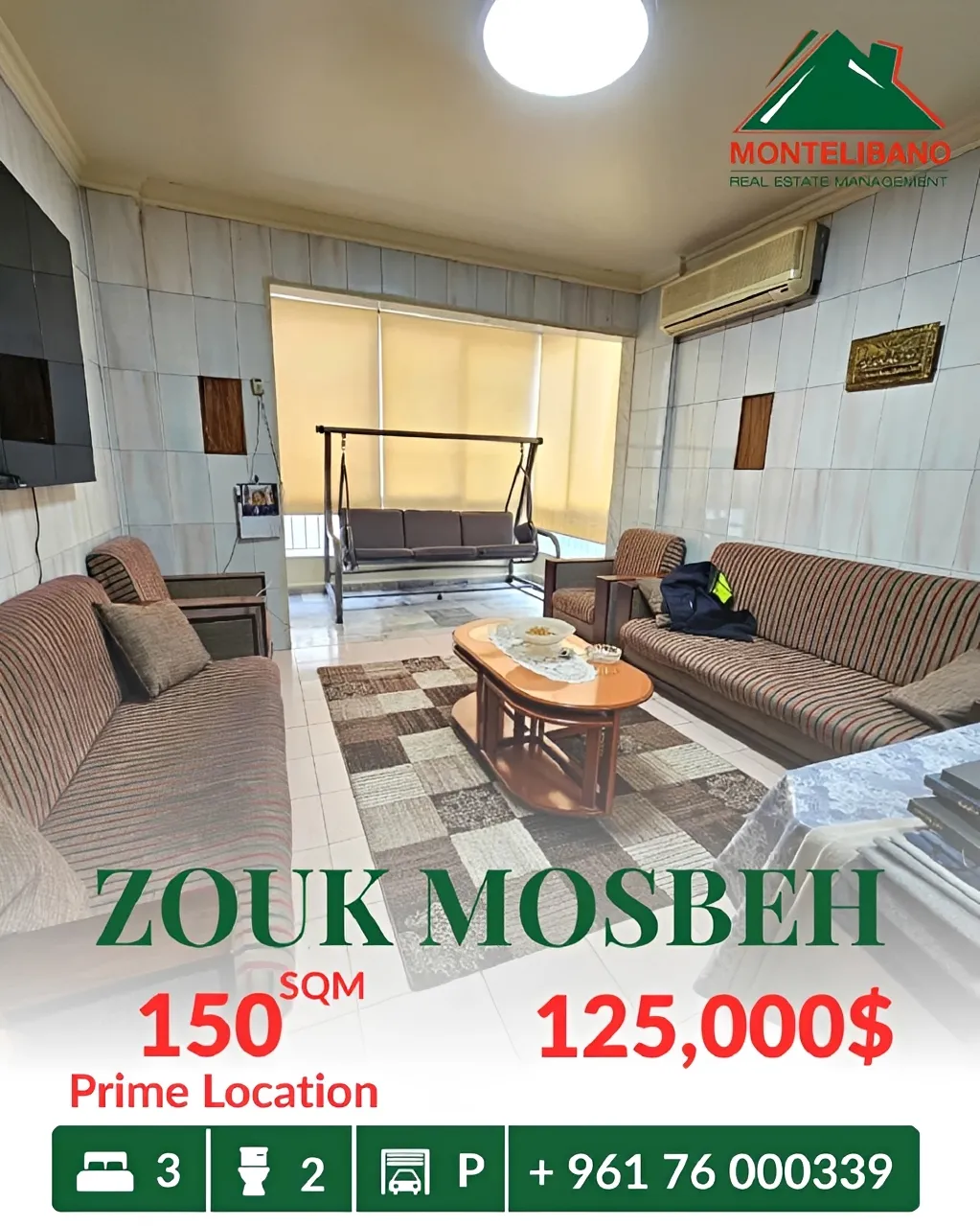 Apartment for sale in Zouk Mosbeh, Lebanon