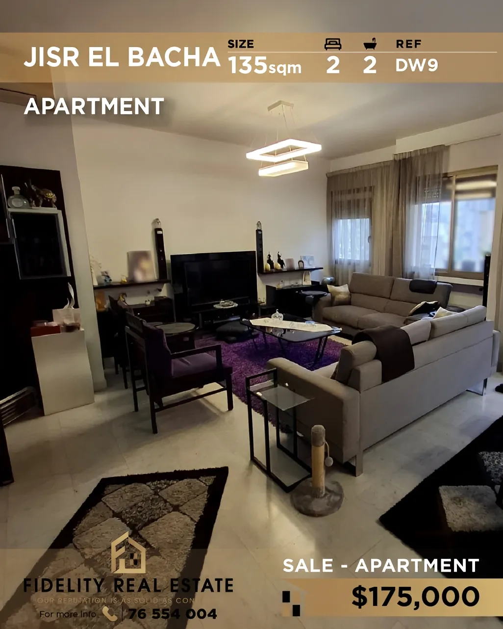 Apartment for sale in Jisr El Bacha, Lebanon