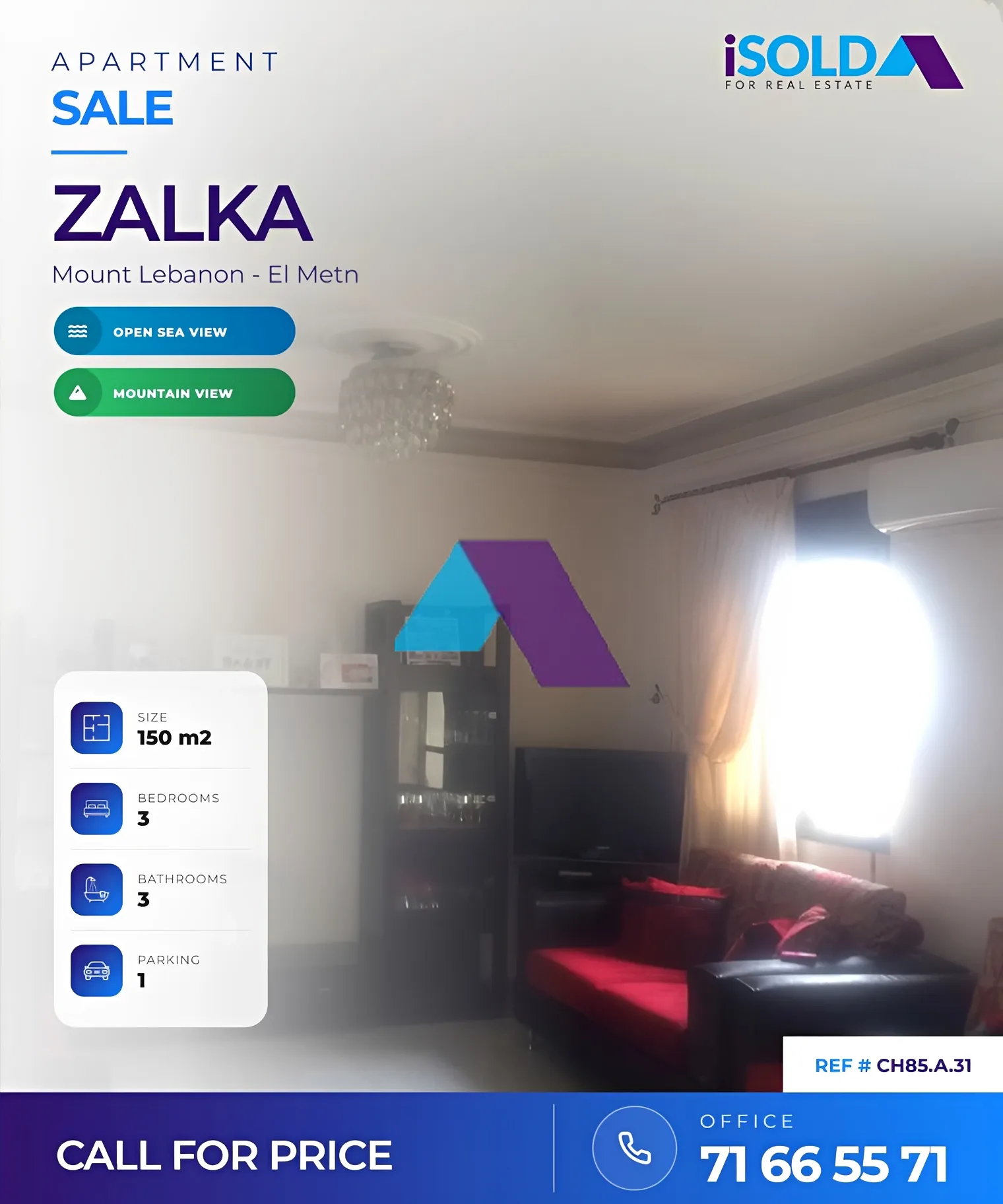Apartment for sale in Zalqa