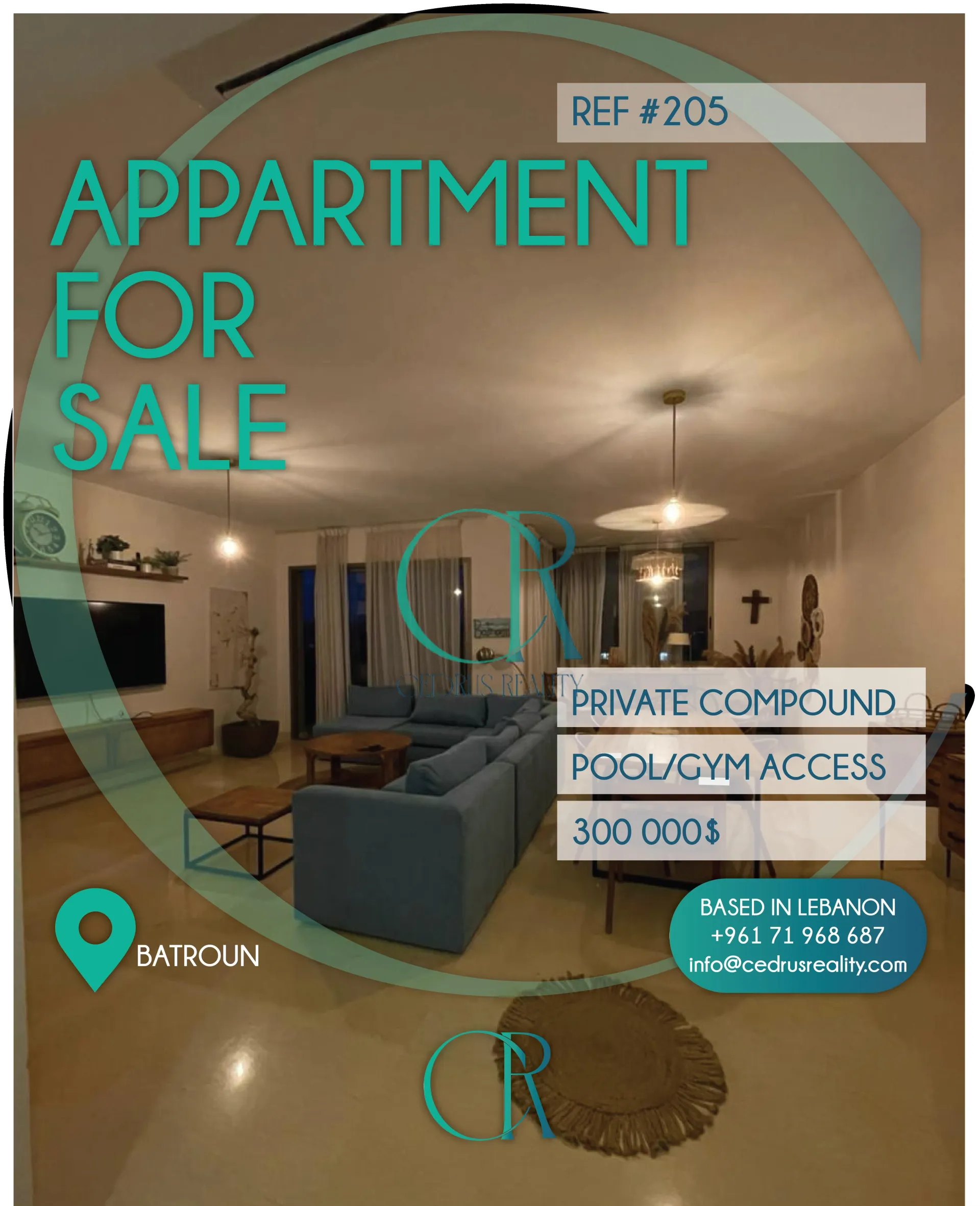 Apartment for sale in Batroun, Lebanon
