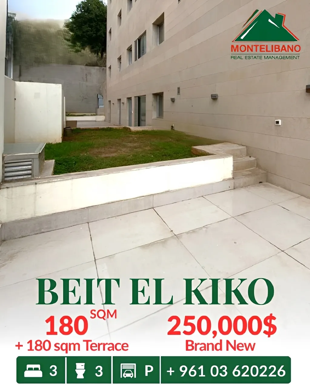 Apartment for sale in Beit El Kiko, Lebanon