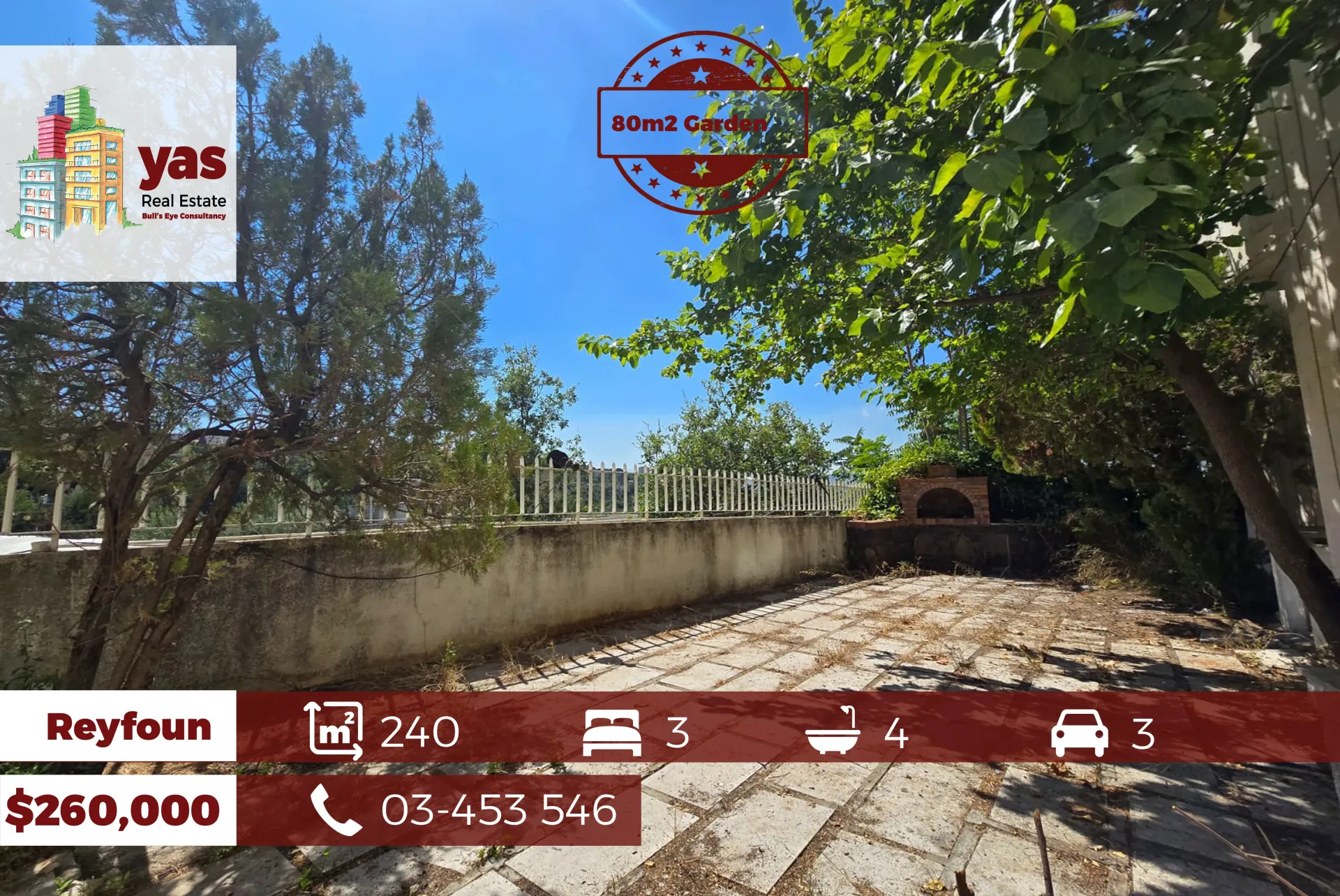 Apartment for Sale in Rayfoun