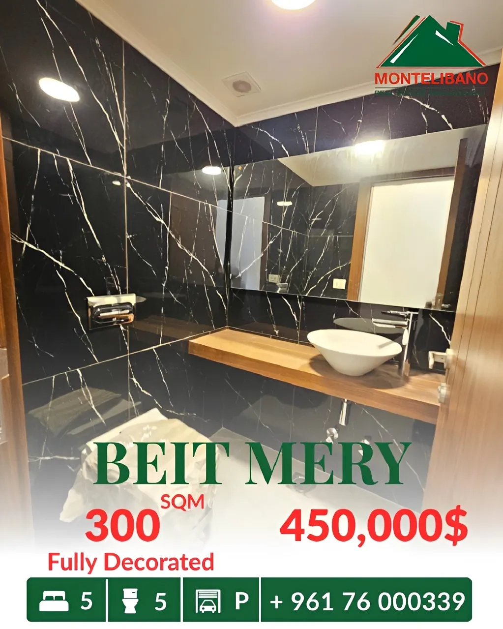 Apartment for sale in Beit Meri, Lebanon