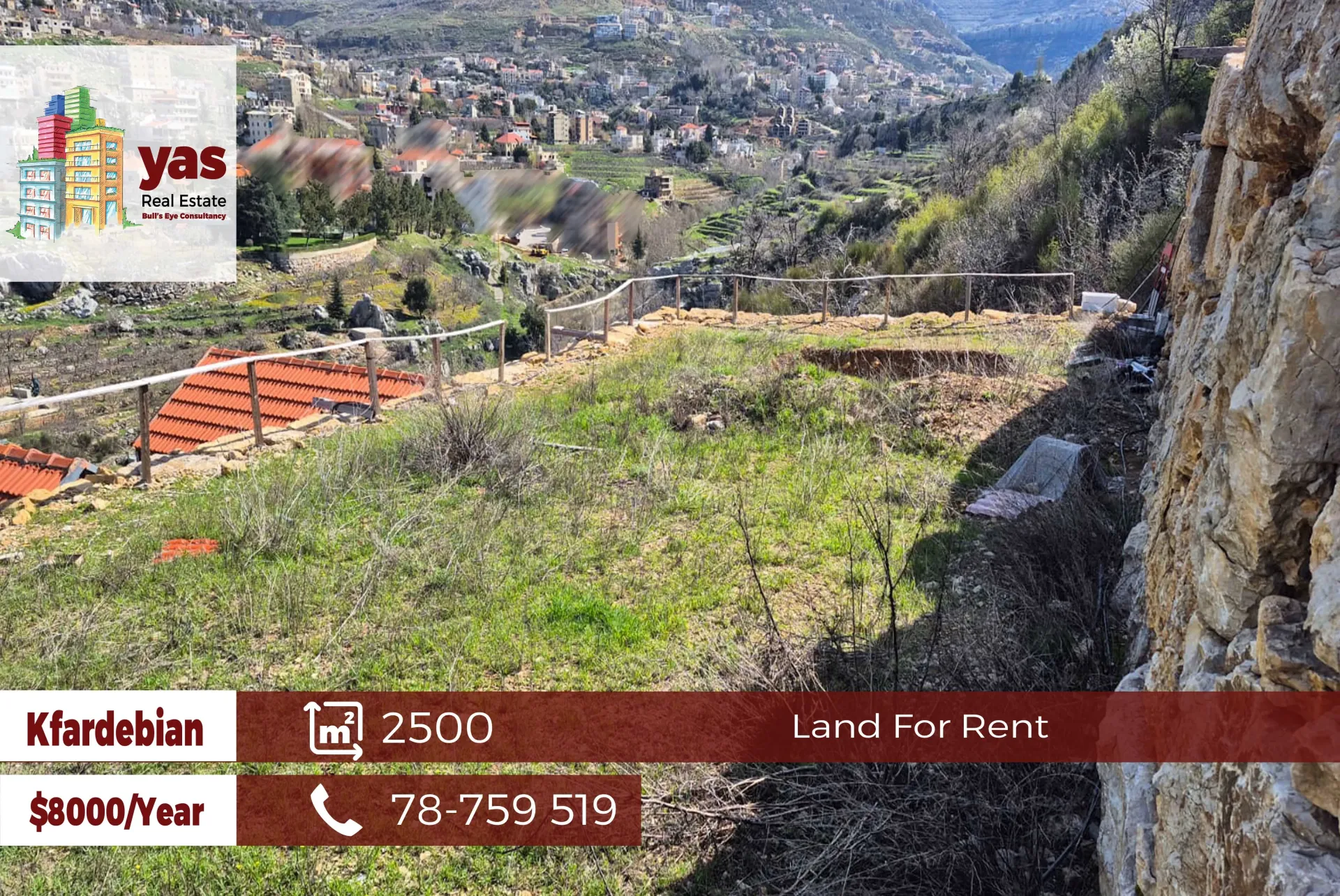 Land for Rent in Mazraat Kfardebian
