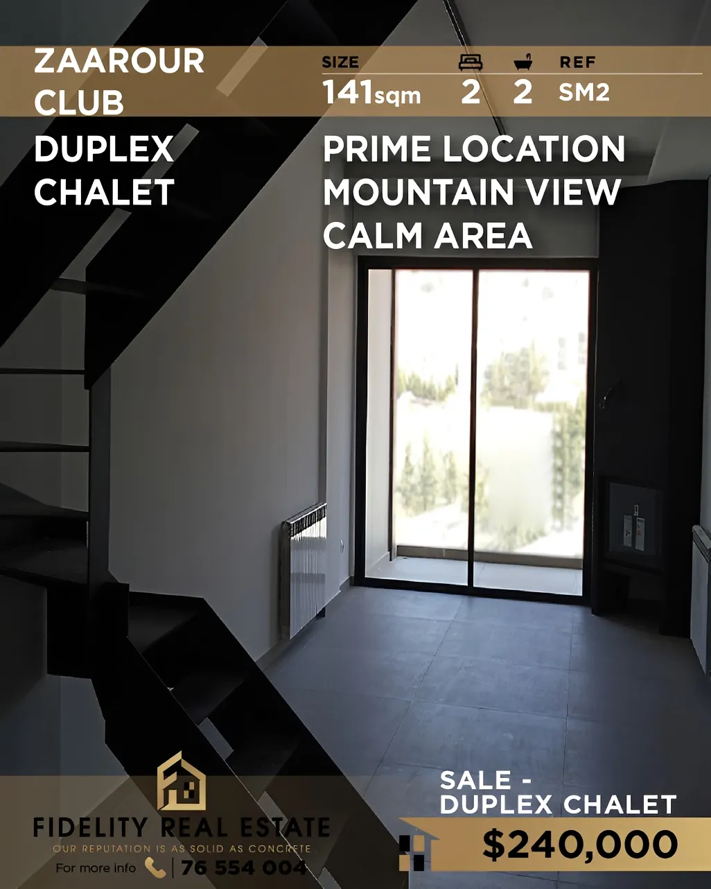 Duplex for sale in Zaarour, Lebanon - 2 bed, 2 bath