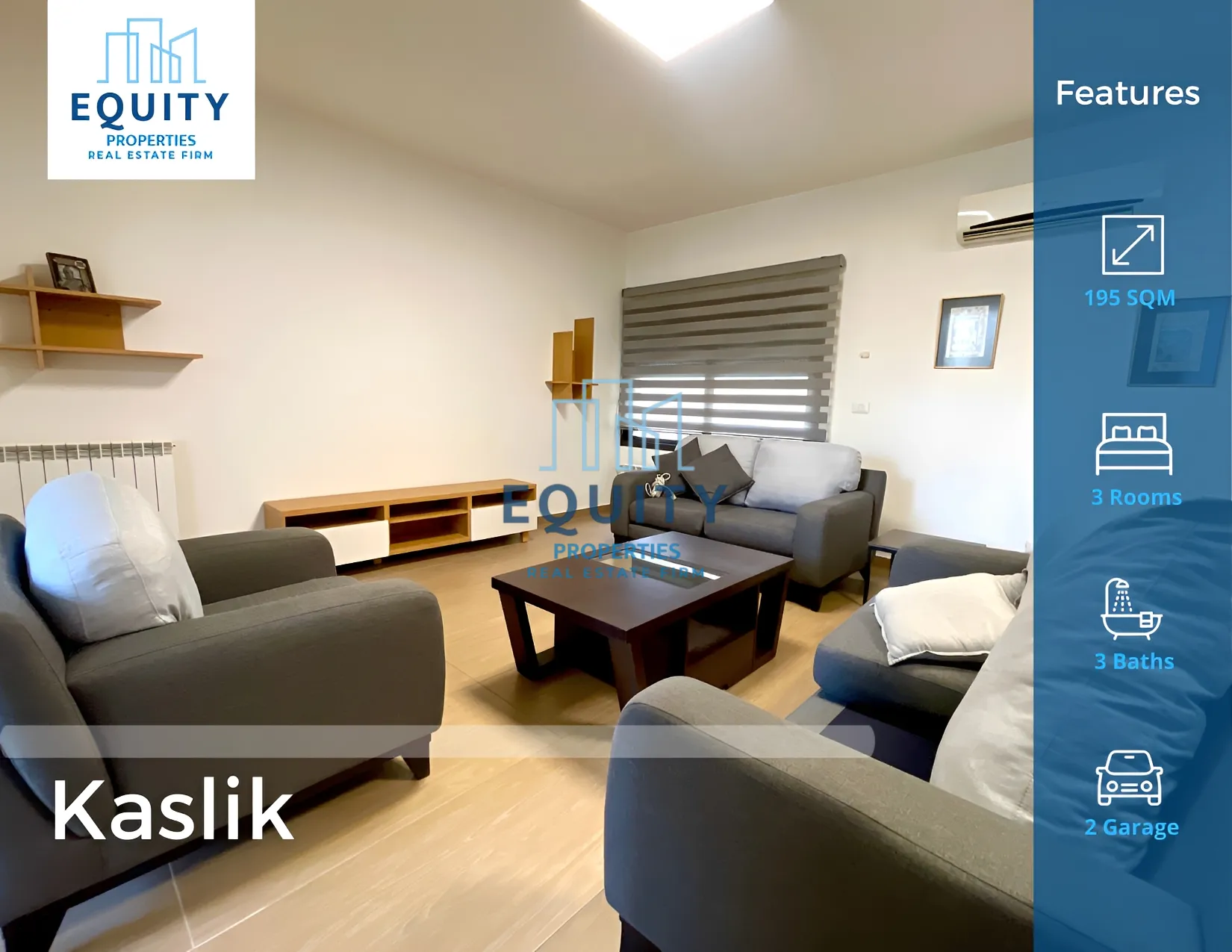 Apartment for Rent in Kaslik