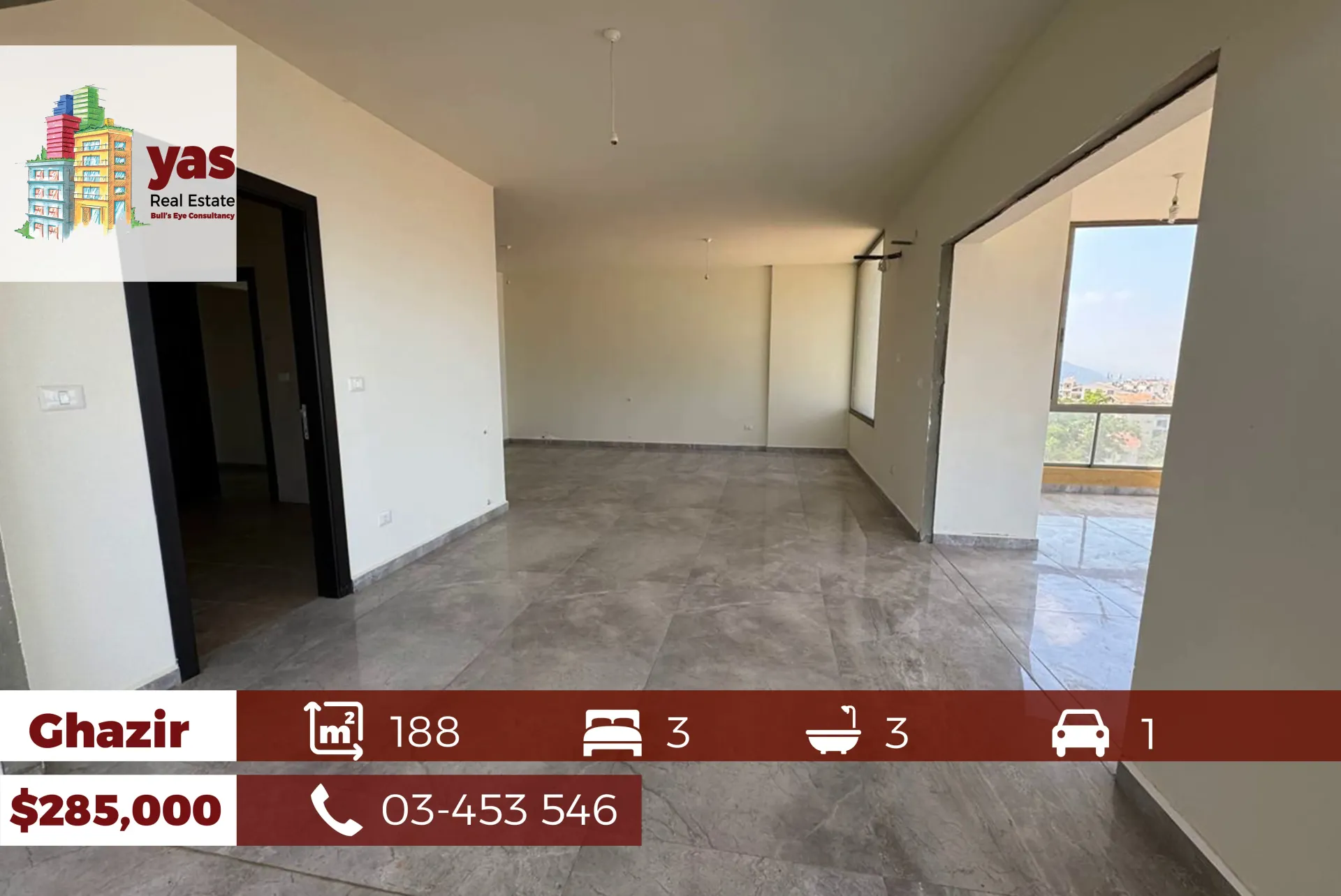Apartment for Sale in Ghazir - 3 bed, 3 bath