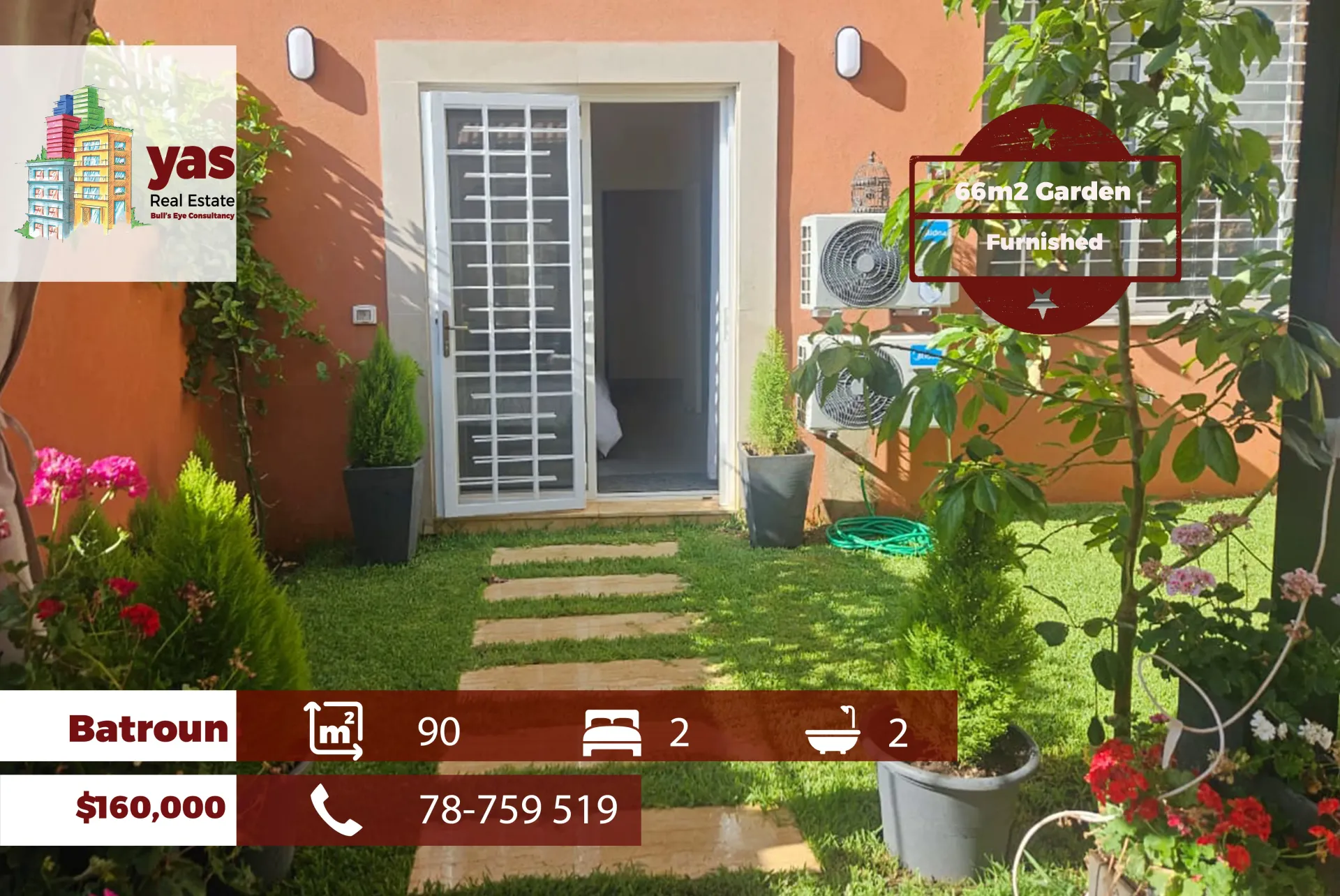 Apartment for Sale in Batroun - 2 bed, 2 bath