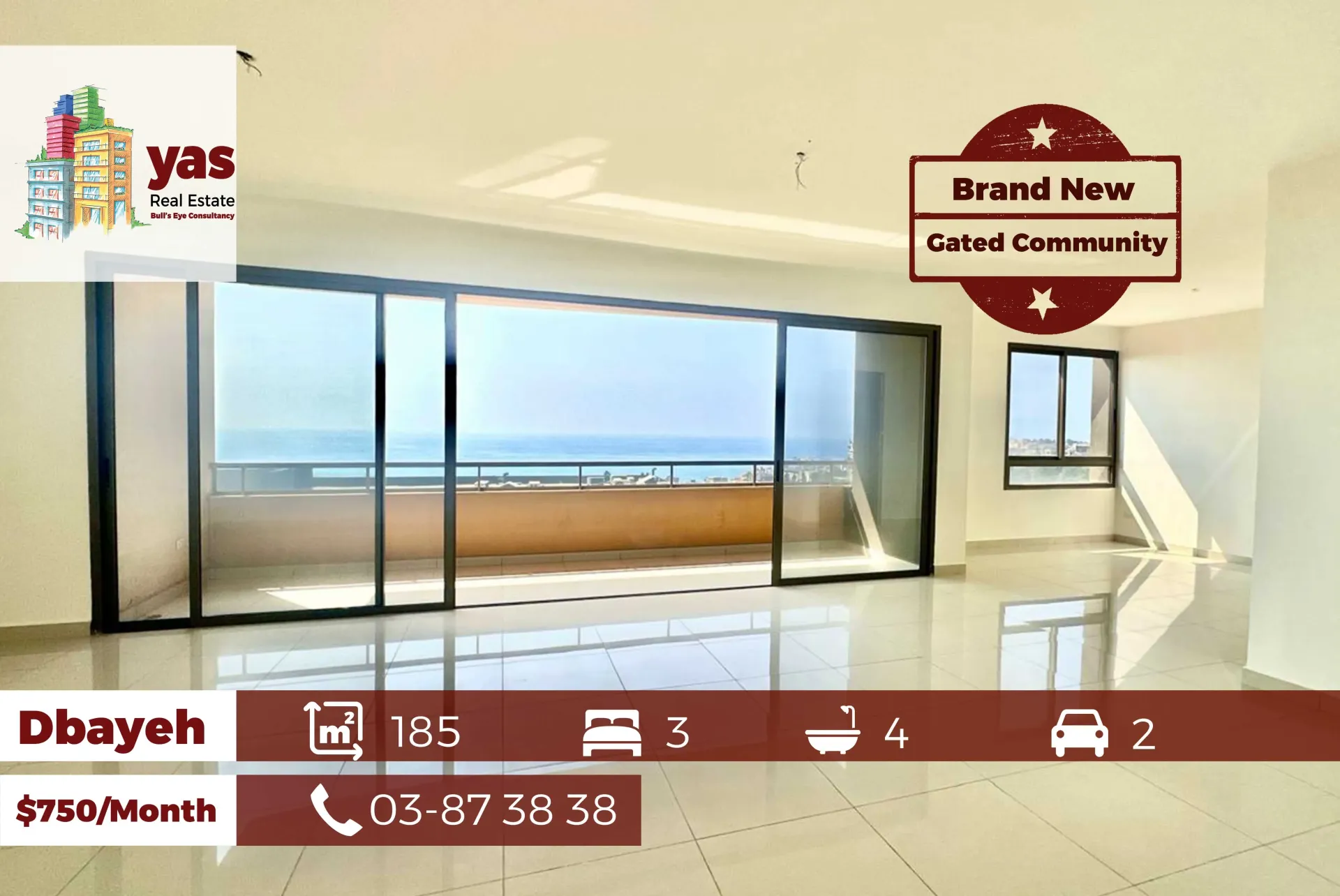 Apartment for Rent in Dbayeh