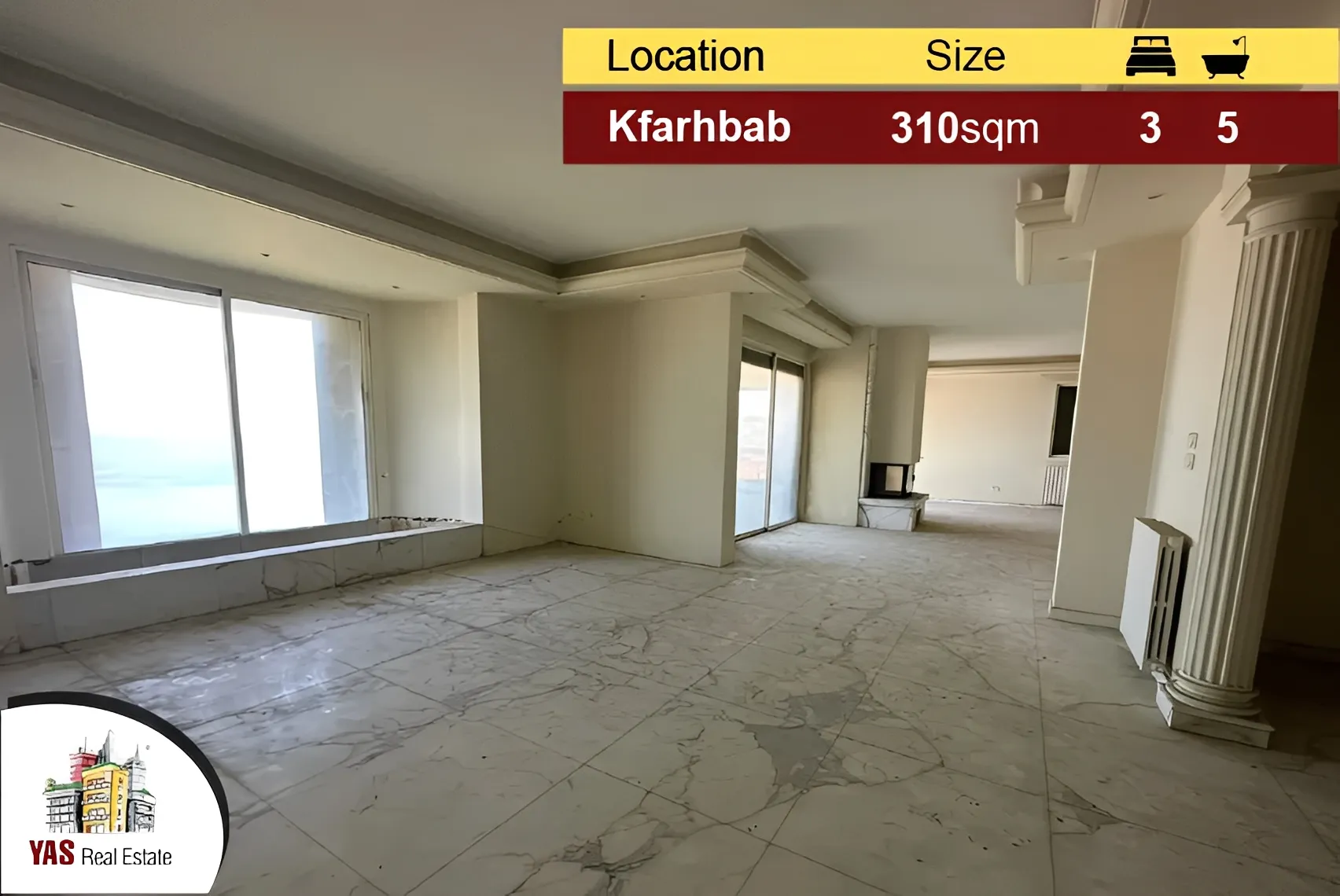 Apartment for Sale in Kfar Hbab - 3 bed, 5 bath