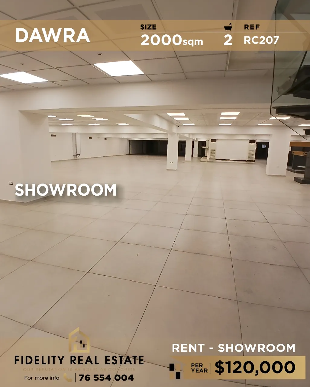 Showroom for rent in Daoura, Lebanon