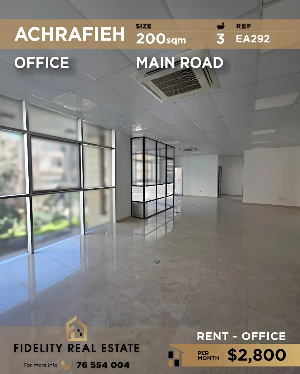 Office for rent in Achrafieh, Beirut, Lebanon