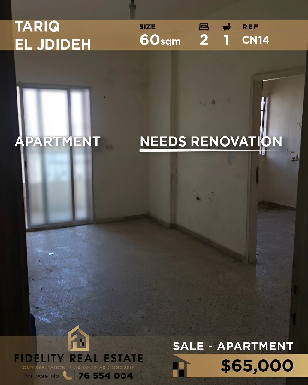 Apartment for sale in Tarik El Jdideh, Bayrut, Lebanon