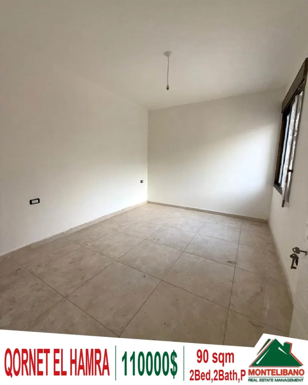 Apartment for sale in Qornet El Hamra, Lebanon - 2 bed, 2 bath