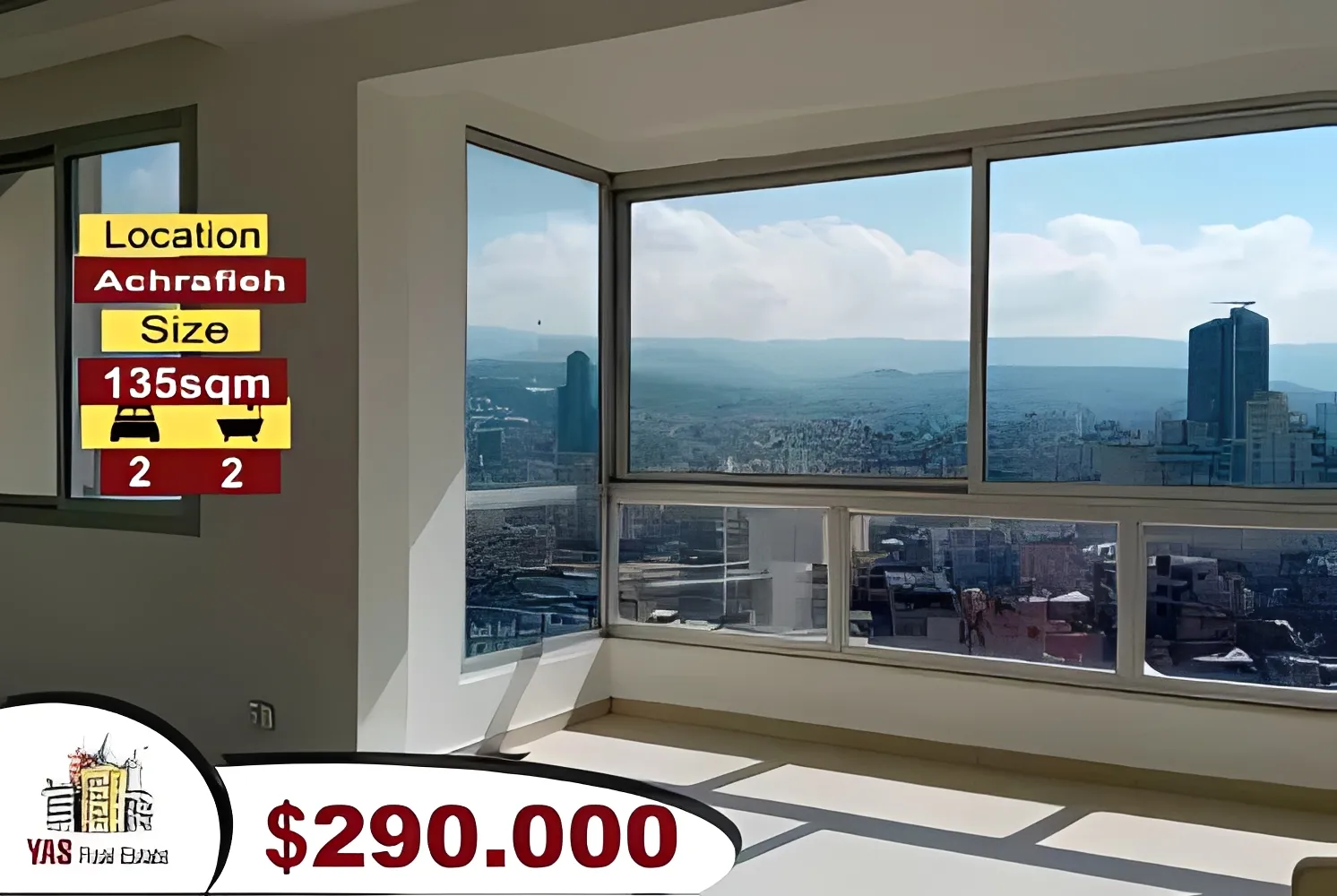 Apartment for Sale in Achrafieh - 2 bed, 2 bath