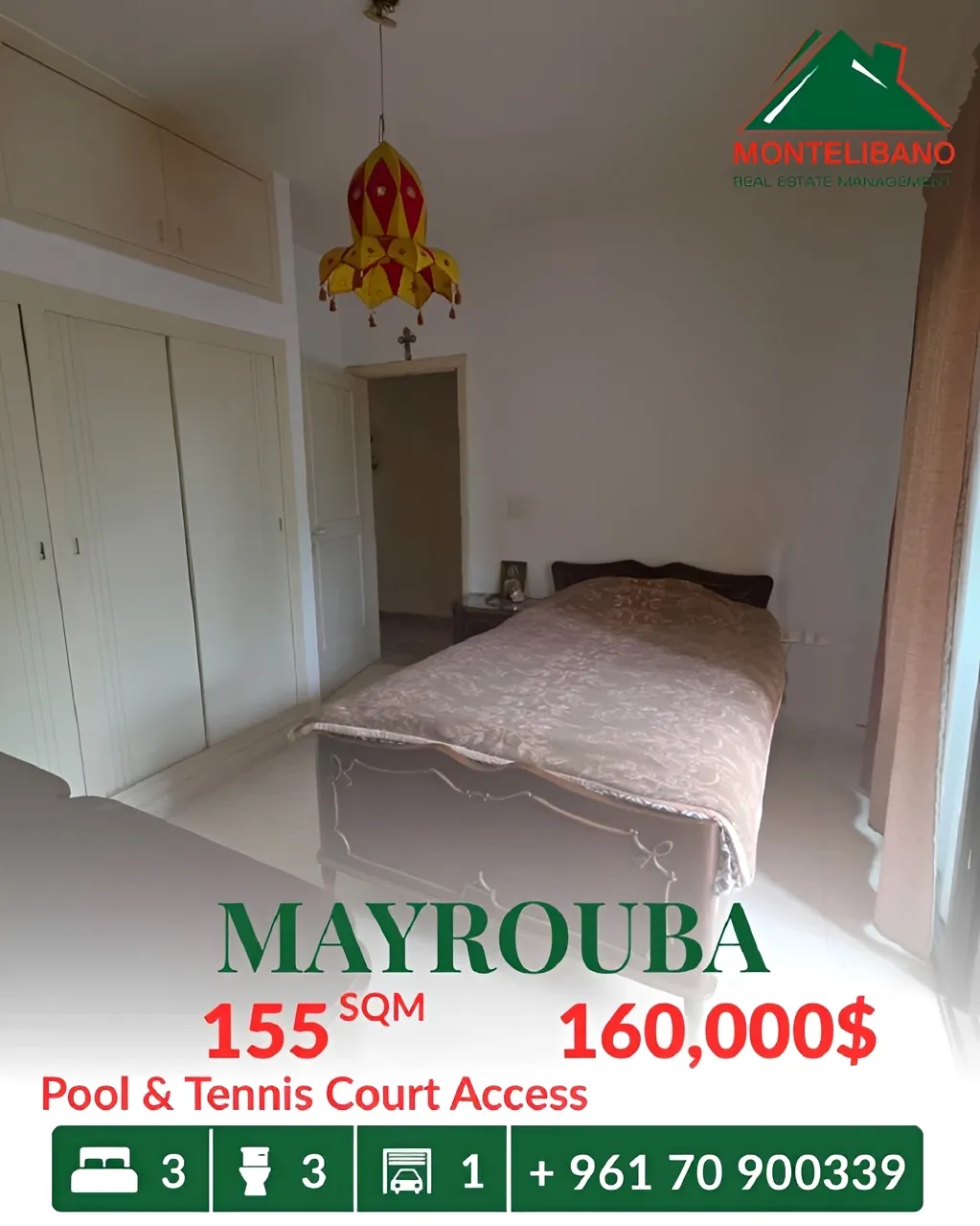 Apartment for sale in Mayrouba
