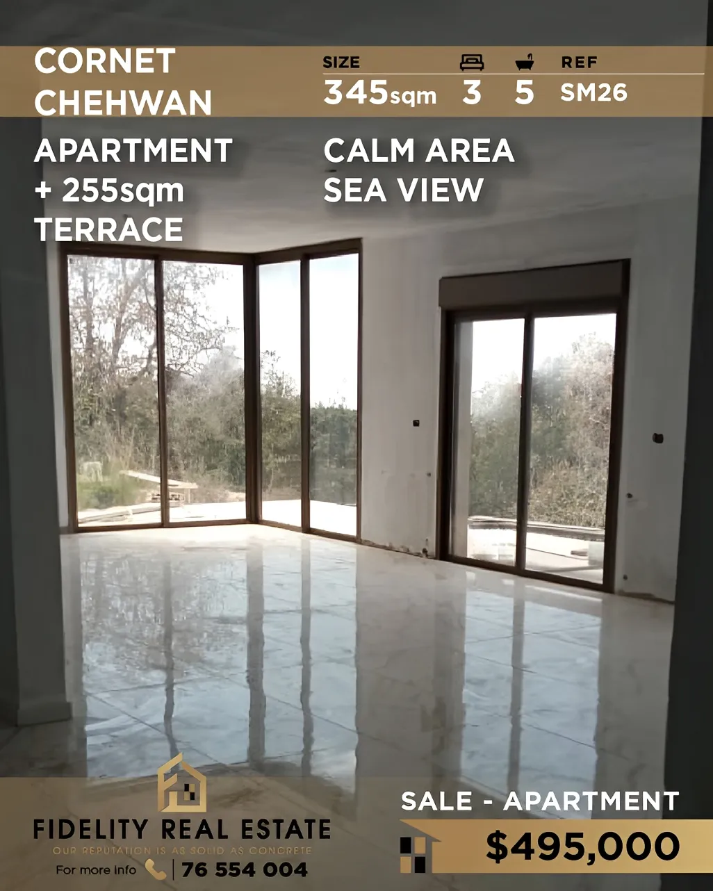 Apartment for sale in Cornet Chahwan, Lebanon - 3 bed, 5 bath