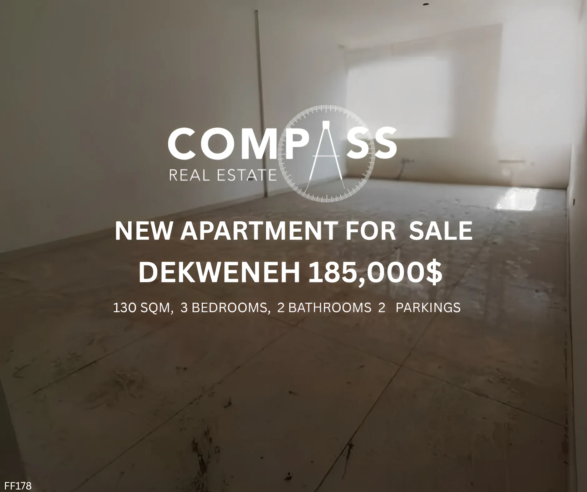 Apartment for sale in Dekwaneh, Lebanon - 3 bed, 2 bath