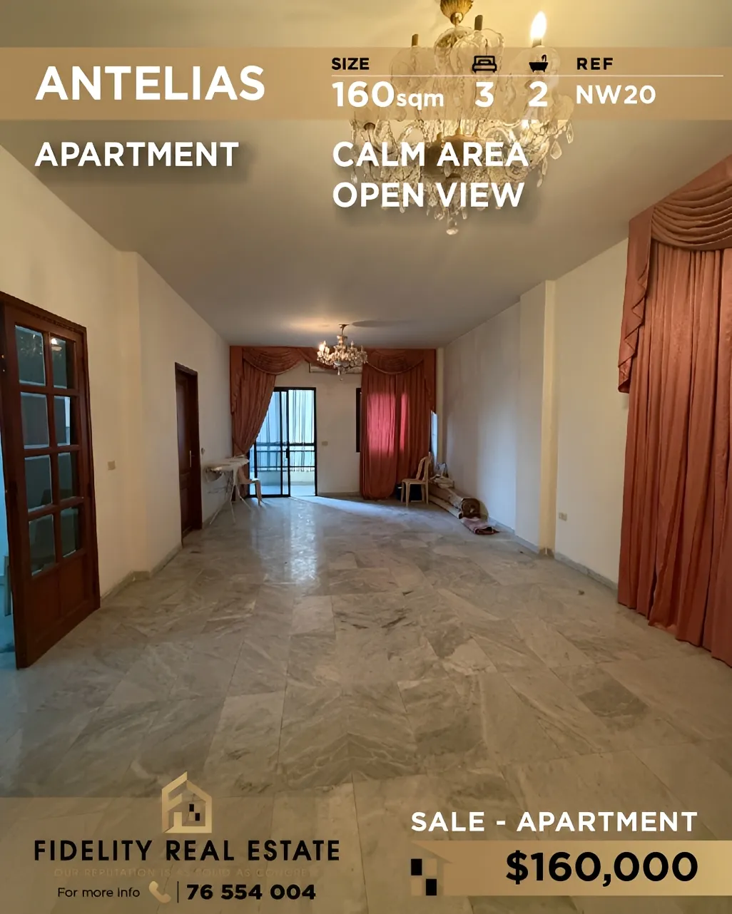 Apartment for sale in Antelias, Lebanon