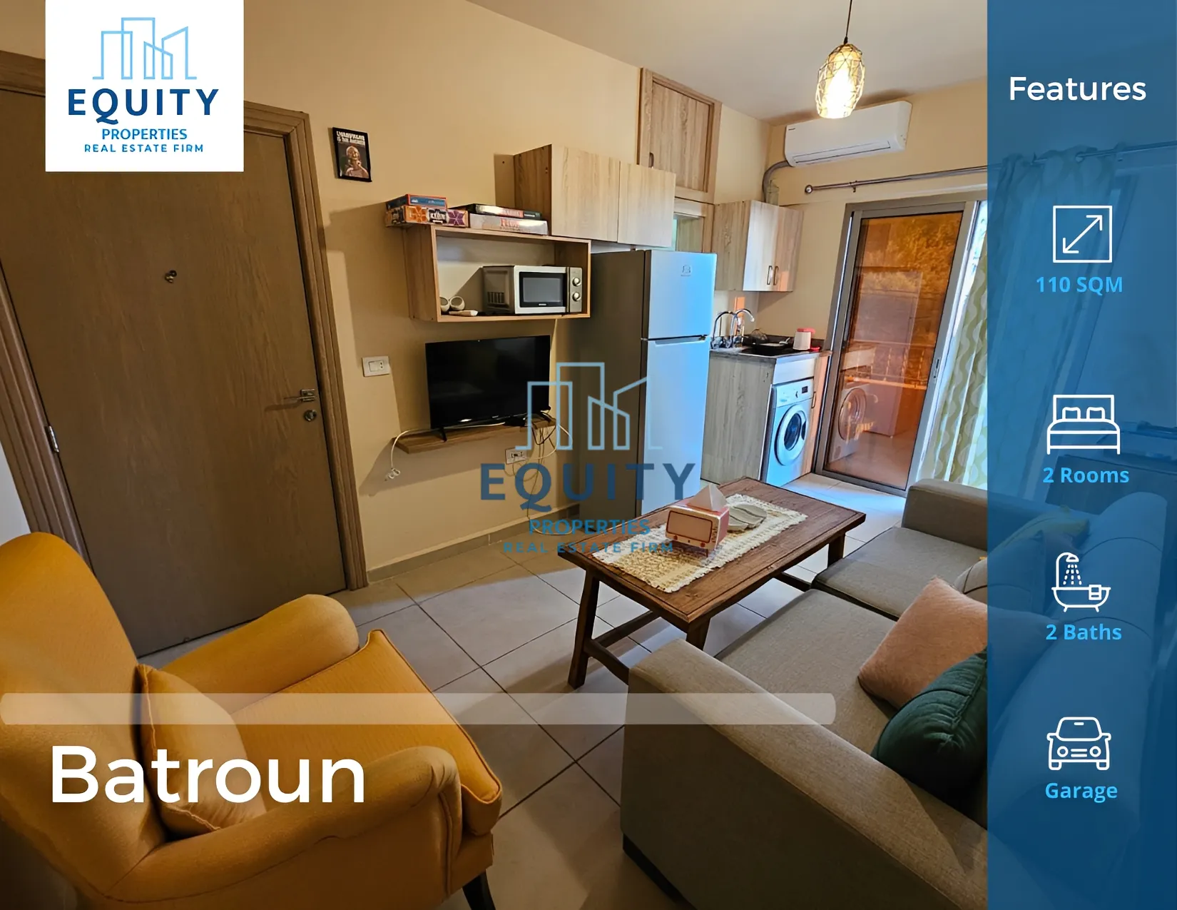 Apartment for Rent in Batroun - 2 bed, 2 bath