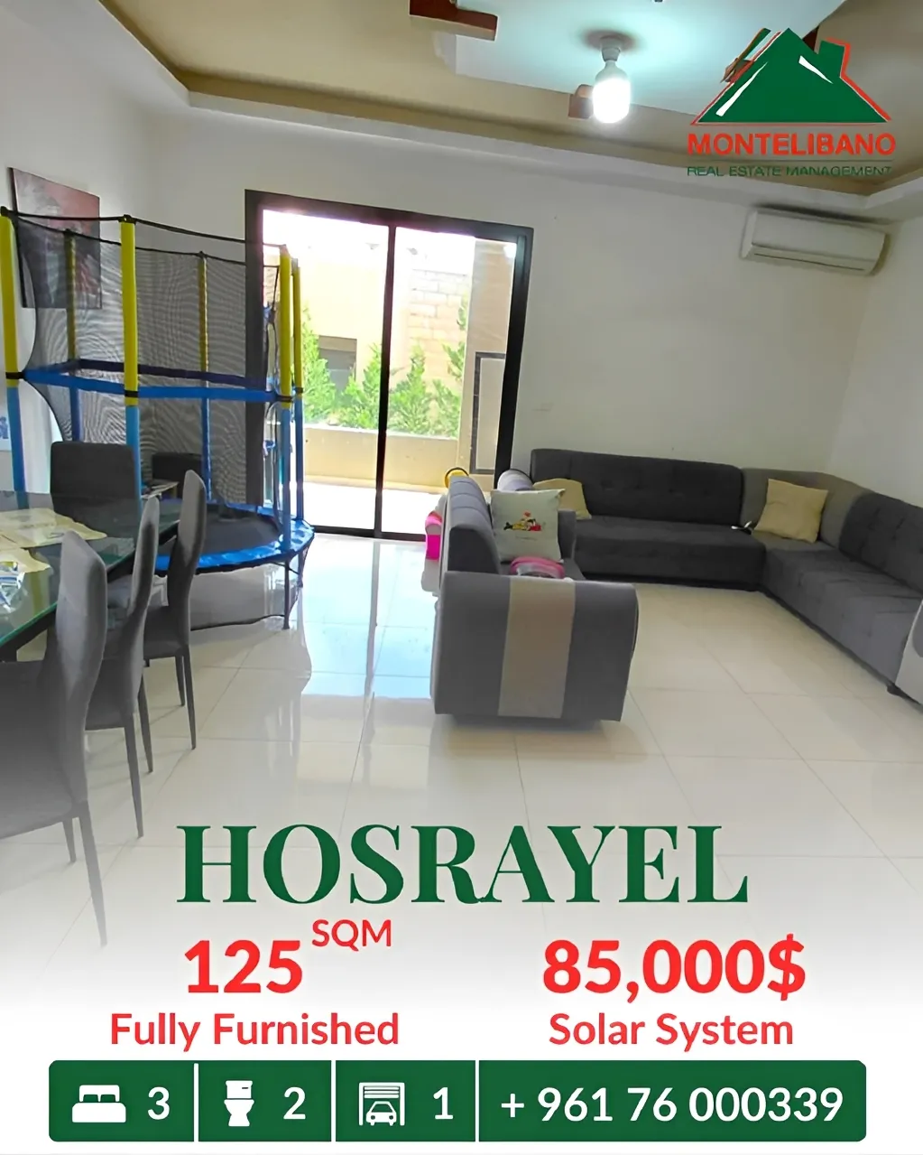 Apartment for sale in Hosrayel, Lebanon