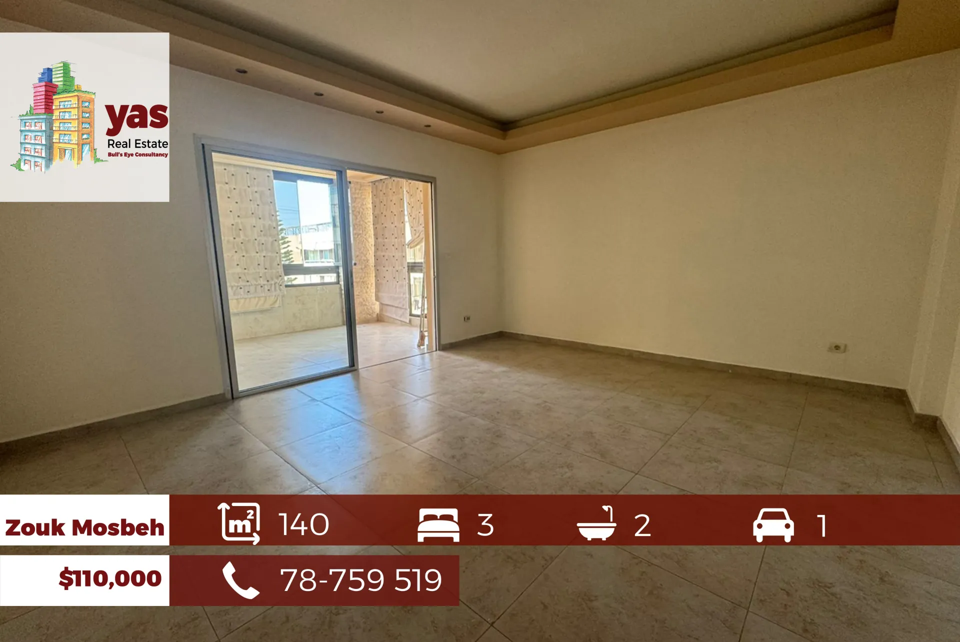 Apartment for Sale in Zouk Mosbeh